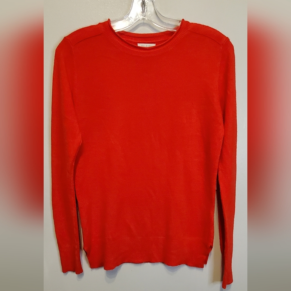 41. Talbots Vibrant Red Crewneck Sweater